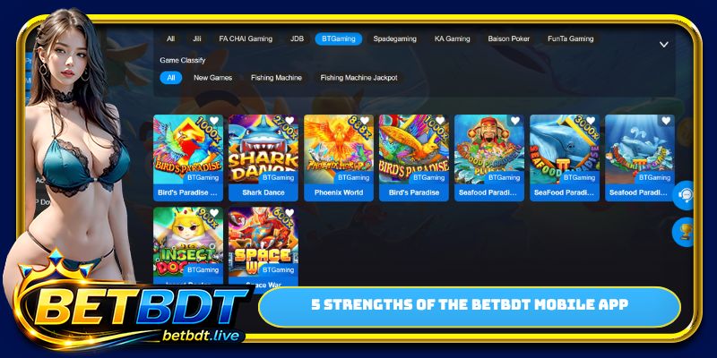 5 strengths of the BETBDT mobile app