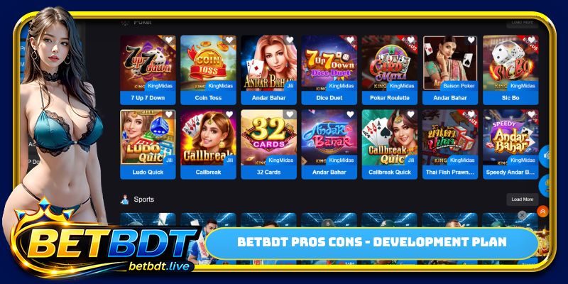 BETBDT pros cons - Development plan