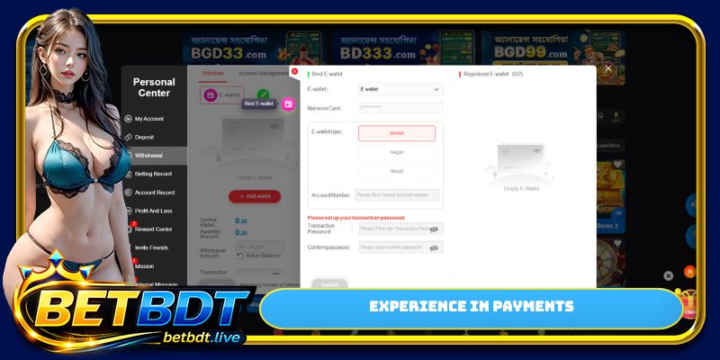 Experience in payments