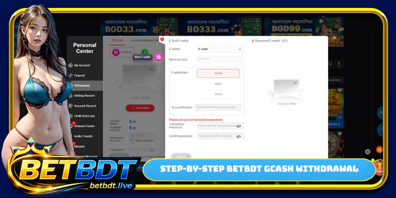 Step-by-step BETBDT NAGAD deposit